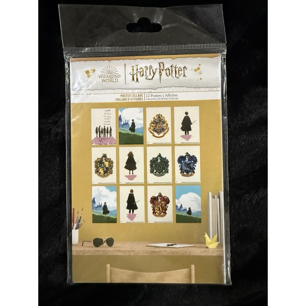Harry Potter Wall Posters 12-Pack Wall Art Set 4x6 Inches Room or Dorm decor